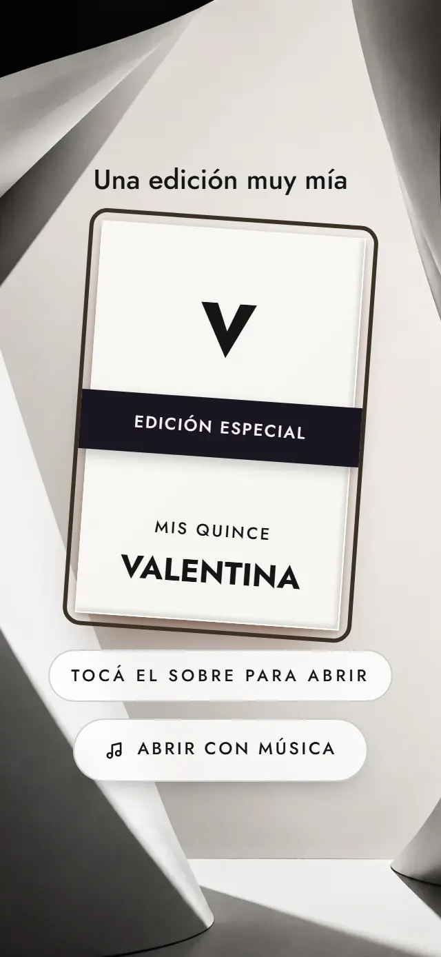 Portada de la invitación de muestra, estilo Minimal Chic